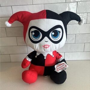 Harlequin Jester Plush Toy 21” Justice League - Red and Black NWT